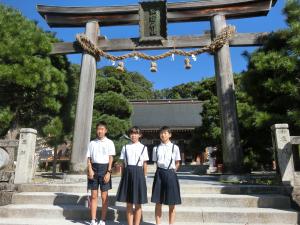 松陰神社で