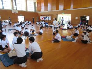 班に分かれて実習
