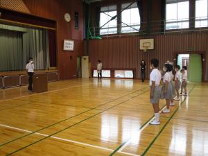 始業式の様子