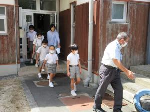 避難の様子