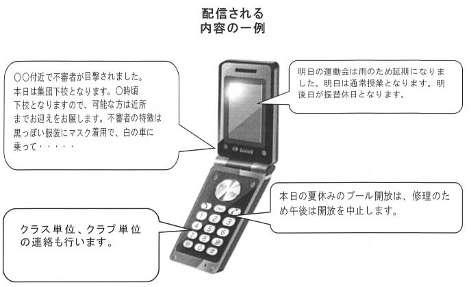 高森小学校「安心メール」登録のお願いの画像