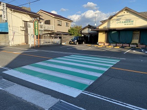 横断歩道の塗り替え