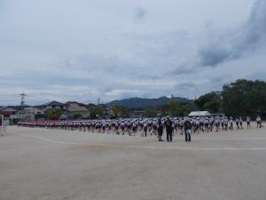 運動会の全校練習