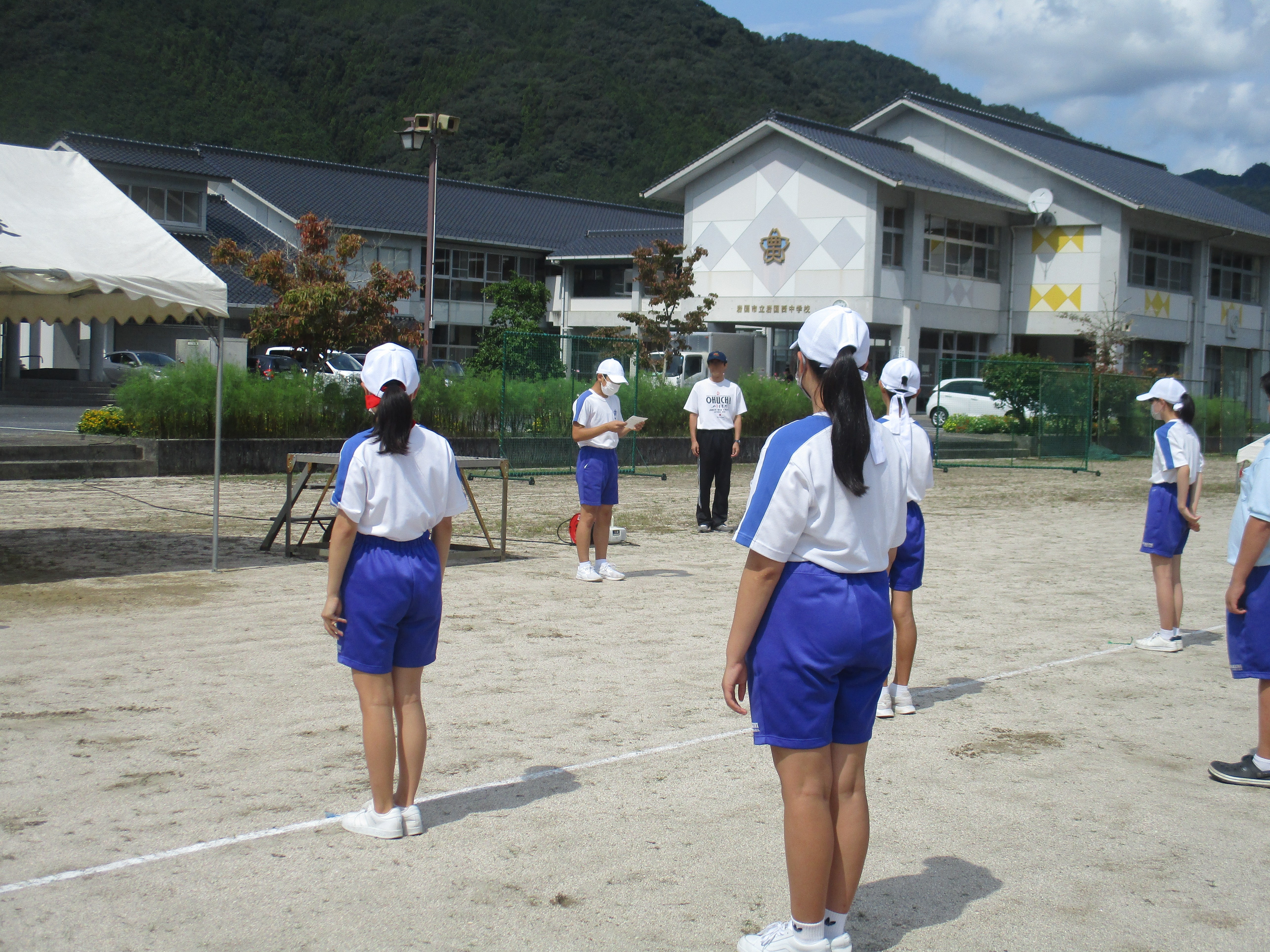 結団式生徒会長あいさつ