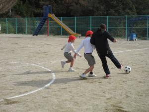 サッカーの様子