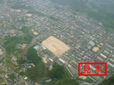 学校周辺（高度500m）の画像