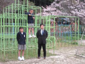 高学年の写真撮影の様子