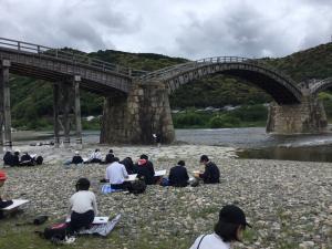 錦帯橋写生大会