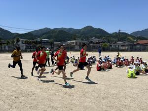 選手の走り