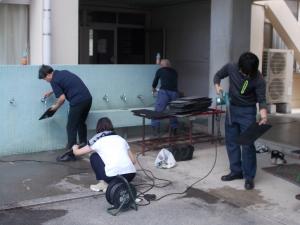 エアコンのフィルター清掃