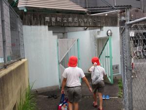 プールの入口