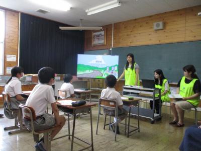 防災出前授業の様子
