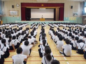 一学期終業式