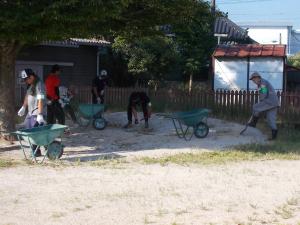 夏休み環境整備作業