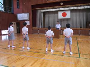 始業式の様子