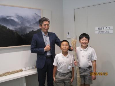 社長さんと記念撮影