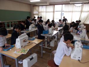 柱野小との交流学習