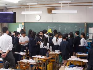 柱野小との交流学習