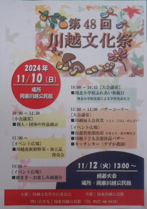 文化祭チラシ