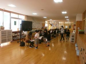 1年生　引き算修行の様子