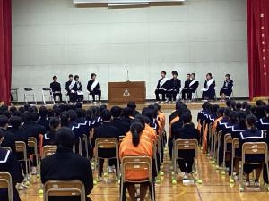 立ち会い演説会の様子
