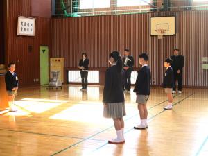 頑張ったことの発表