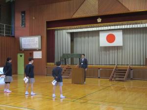 始業式の様子