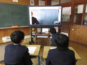 ビデオ会議の様子