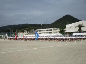 0924 体育祭予行入場行進