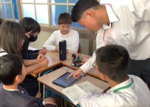 高校生のお兄さんにプログラミングを習っています