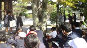 吉香鵜の里での説明