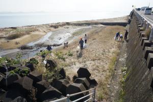 青木海岸清掃