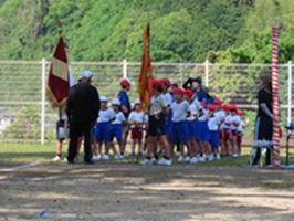 入場行進前
