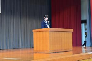 3学期　修了式　風景