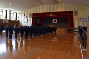 3学期　修了式　風景