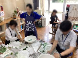 藍たたき染め