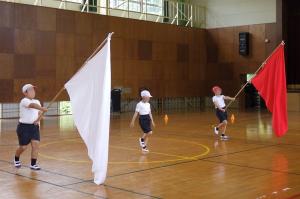 9月9日：運動会の予行練習をしました。今日の反省を生かし、本番に向かってラストスパートです。