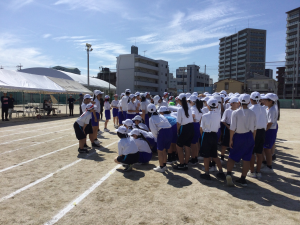 運動会準備の画像