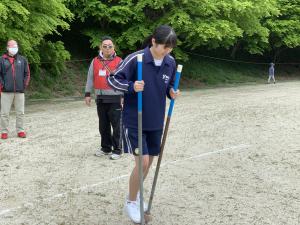 銭壺山グリーンハイキング2019　竹馬競走