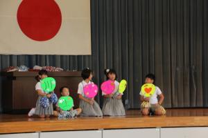 敬老会での発表