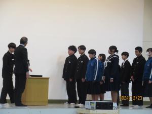 表彰の様子