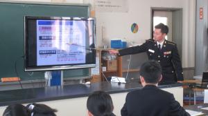 自衛官による講話