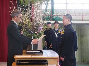卒業証書授与の様子