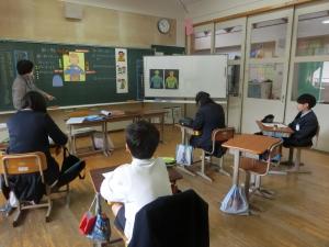 5・6年生への食育指導の様子