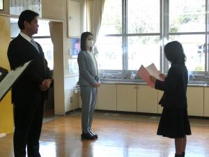 着任式の様子