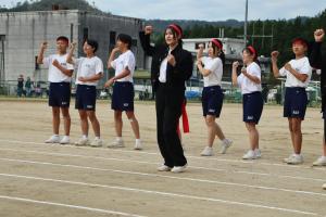 応援合戦の様子