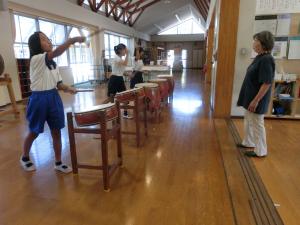 太鼓の練習の様子1