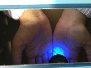 手洗い指導の様子3