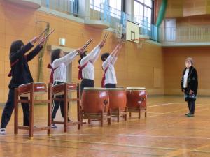 太鼓の練習の様子2