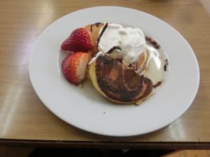 完成したホットケーキ